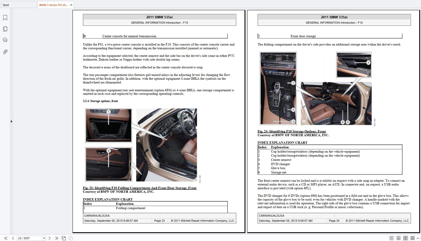 BMW 5 Series F10 2011 2015 Workshop Repair Manual (2)