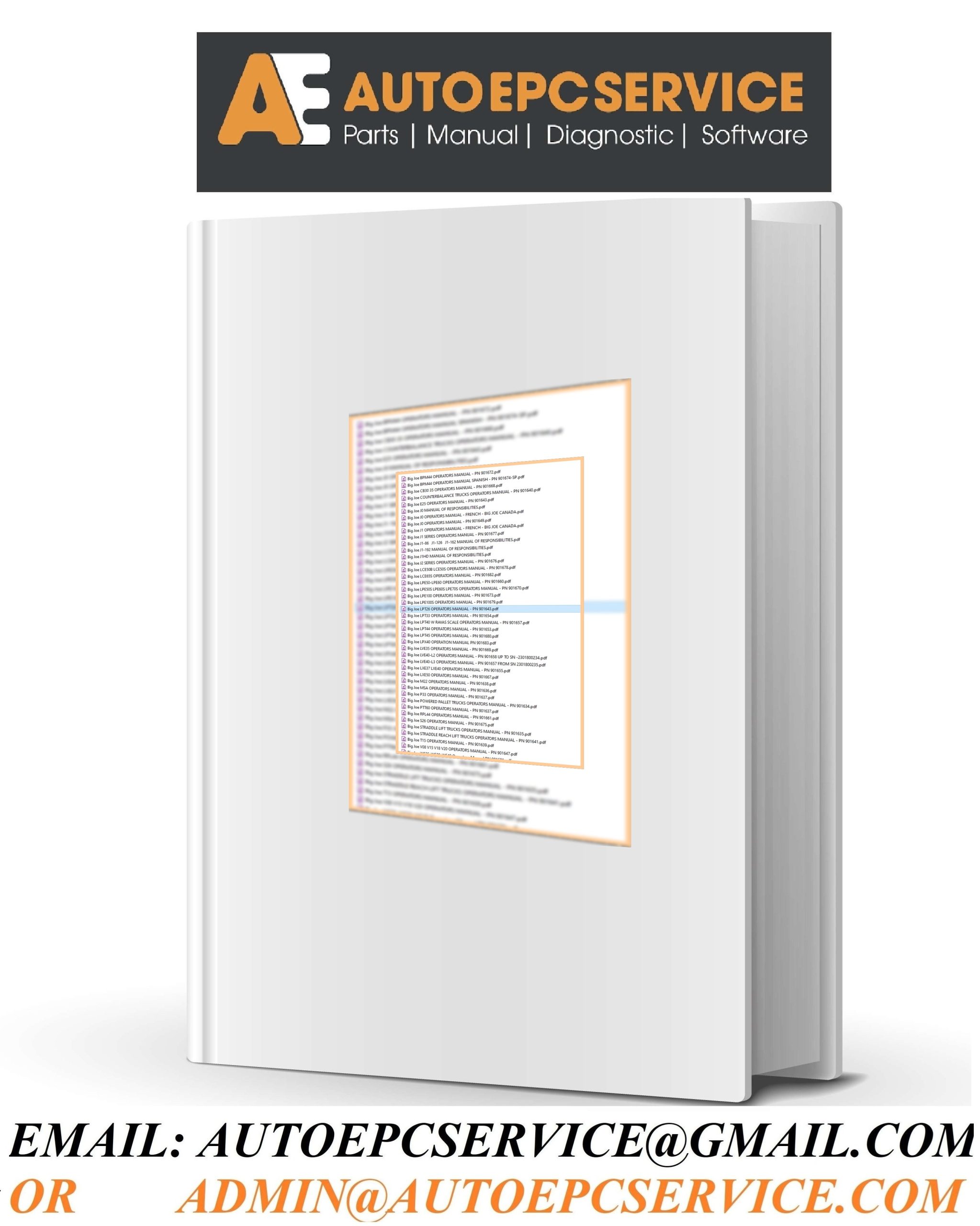 Big Joe Forklift 2026 Operation Service Manuals PDF 716MB (1)