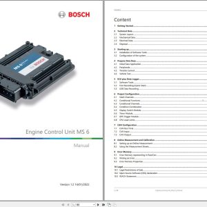 Bosch Engine Control Unit MS6.X Manual 2022 1