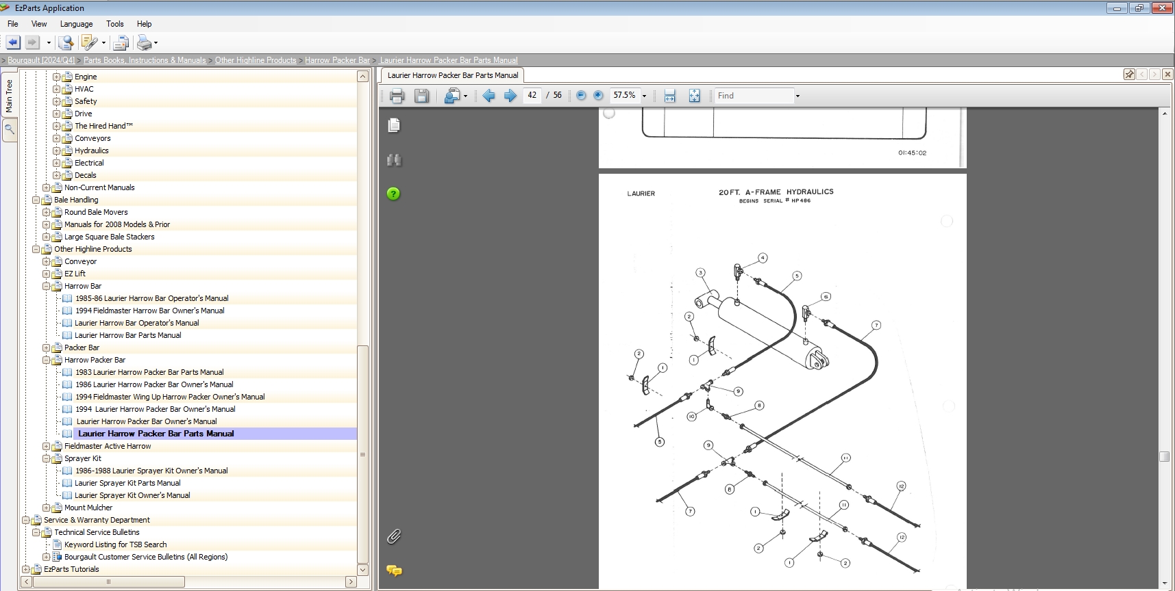 Bourgault 2024 Q4 Parts Book Instructions Documentation VMware 3