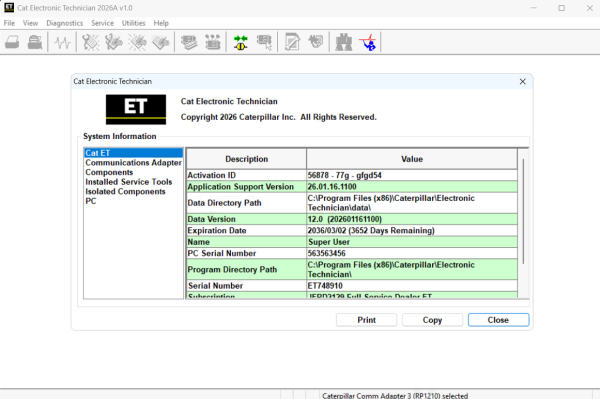 CAT ET 2026A Remote Installation 2