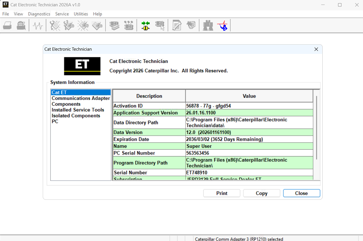 CAT ET 2026A Remote Installation 2