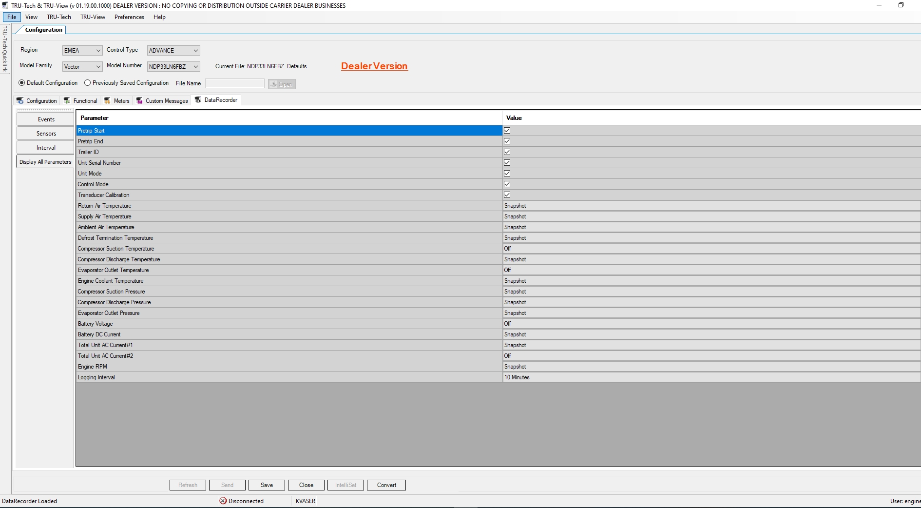 Carrier Tru tech Tru view Version 1.19 2