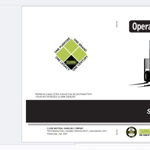 Clark Forklift 2025 Operators Manual PDF 2.37GB (3)