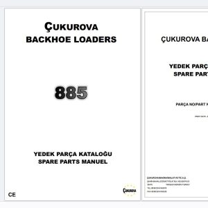 Cukurova Backhoe Loader 885 Spare Parts Catalog 201160037R11 EN TR (1)