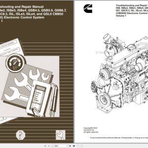 Cummins Engine ISB to QSL9 CM850 Troubleshooting Repair Manual 4021416 2023 (1)