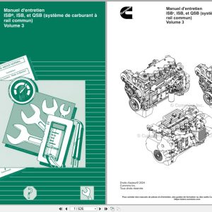 Cummins Engine ISBe ISB QSB Maintenance Manual 4960421 2024 VOL3 FR (1)