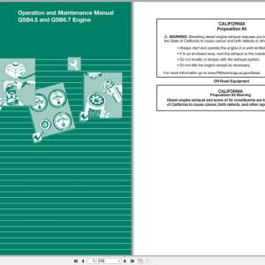 Cummins Engine QSB4.5 QSB6.7 Operation Maintenance Manual 4021531 2024 (1)