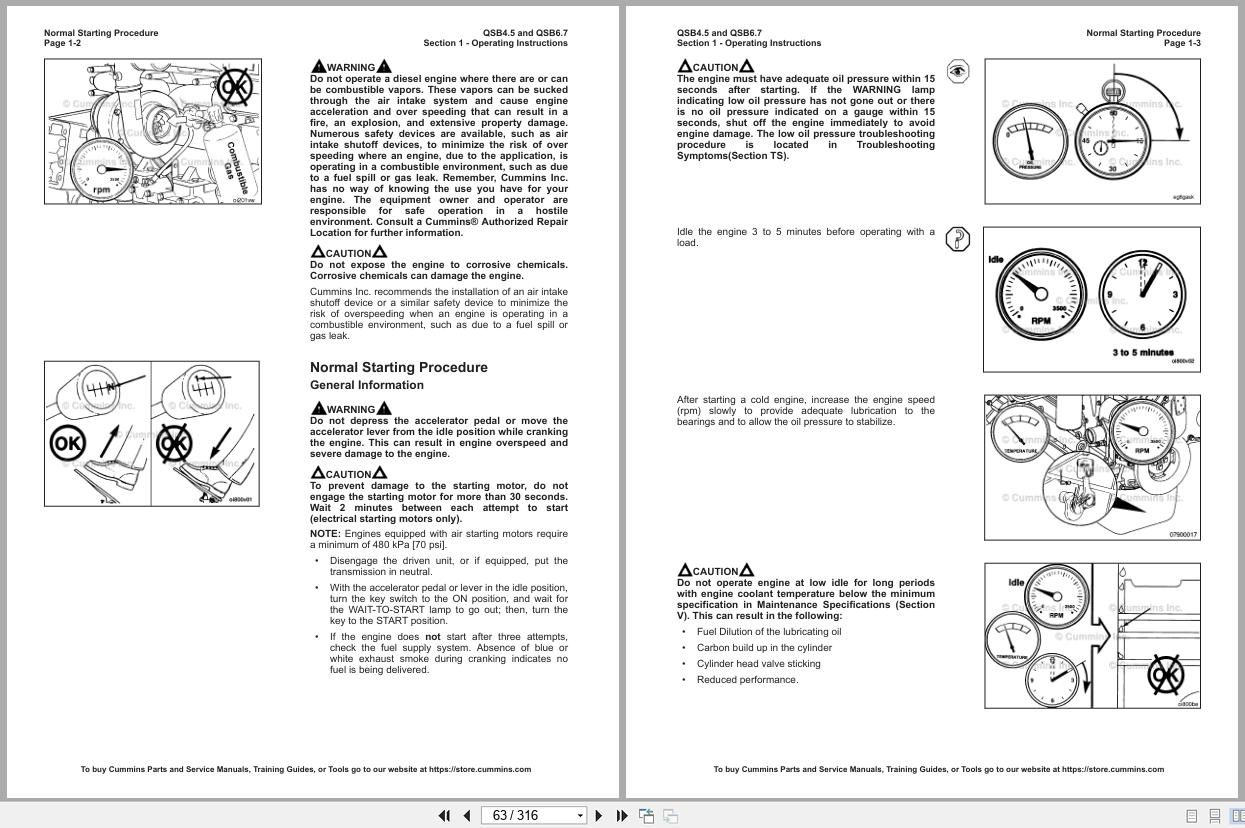 Cummins Engine QSB4.5 QSB6.7 Operation Maintenance Manual 4021531 2024 (2)