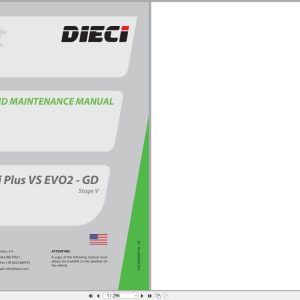 DIECI Telehandler Agri Plus 40.10 42.7 VS EVO2 GD Stage V Use and Maintenance Manual DOCMA0000136 1