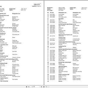Deutz Engine TCD3.6 L4 Parts Catalog (1)