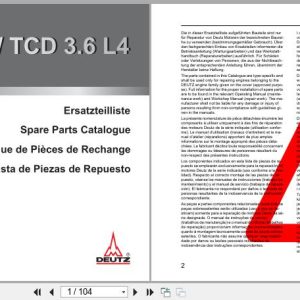 Deutz Engine TD 3.6 TCD 3.6 L4 Spare Parts Catalog 2009 ML (1)