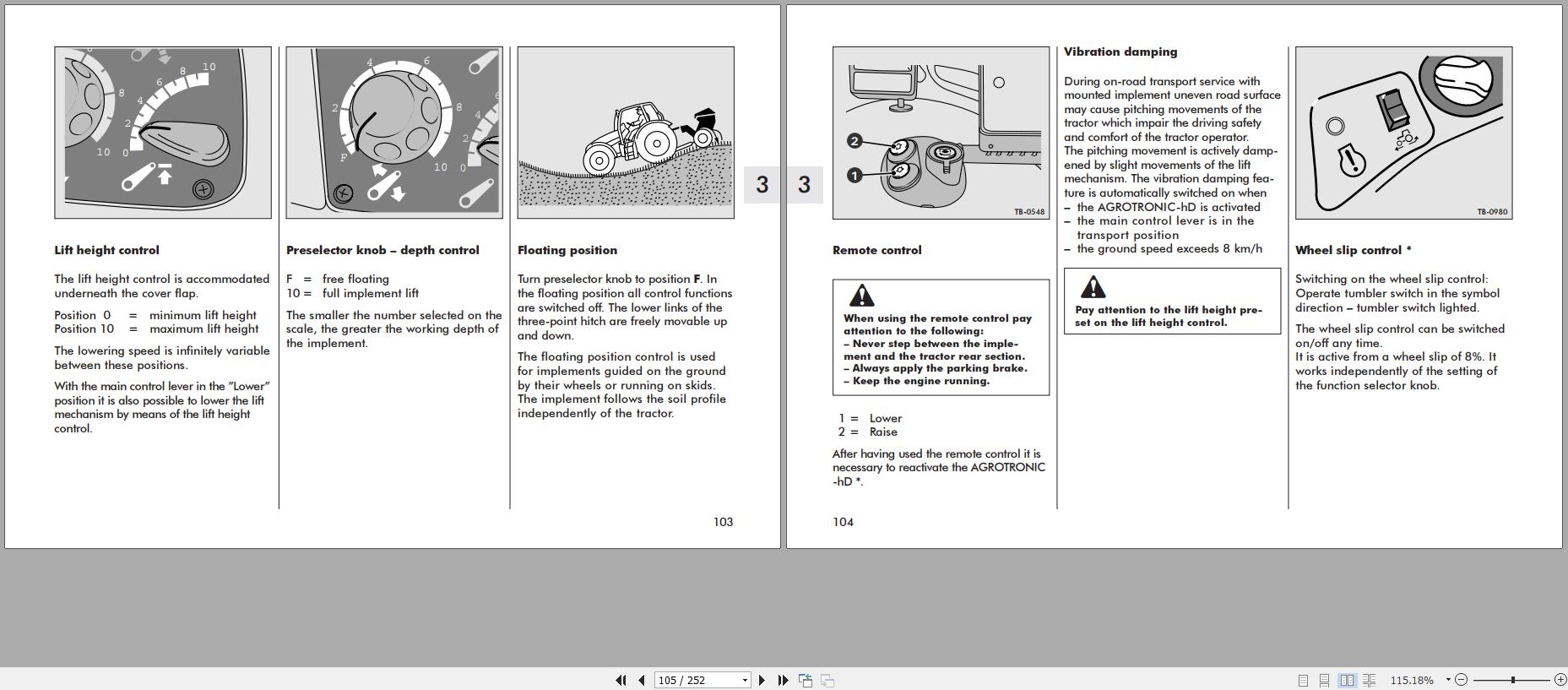 Deutz Fahr Tractor Agrotron 165 170 200 Instruction Manual 2