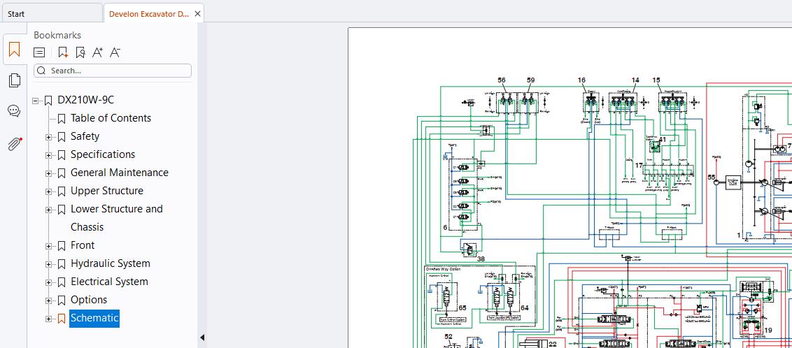 Develon Excavator DX210W 9C Shop Manual and Diagrams 950106 01981BE 01.2026 (3)