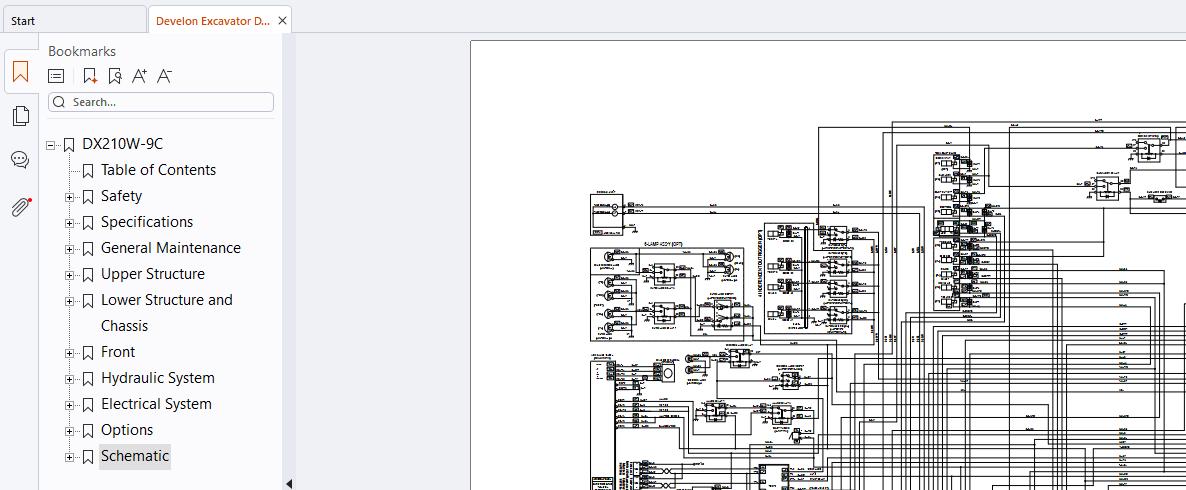 Develon Excavator DX210W 9C Shop Manual and Diagrams 950106 01981BE 01.2026 (4)