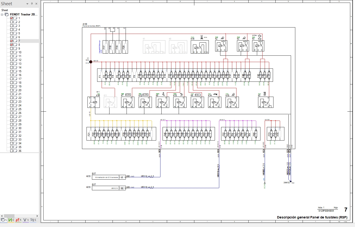 Fendt Tractor 200 Vario S Gen3 VIN 286 287 288 289 298 Electrical Diagrams