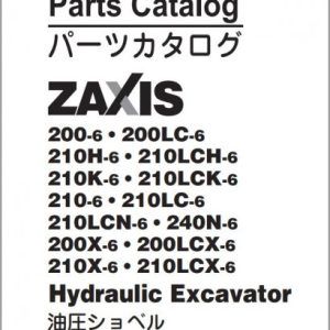 Hitachi Excavator ZX200 6 Parts Catalog EN JP 1