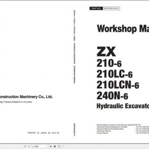 Hitachi Excavator ZX210 6 ZX210LC 6 ZX210LCN 6 ZX240N 6 Technical Workshop Manual 2