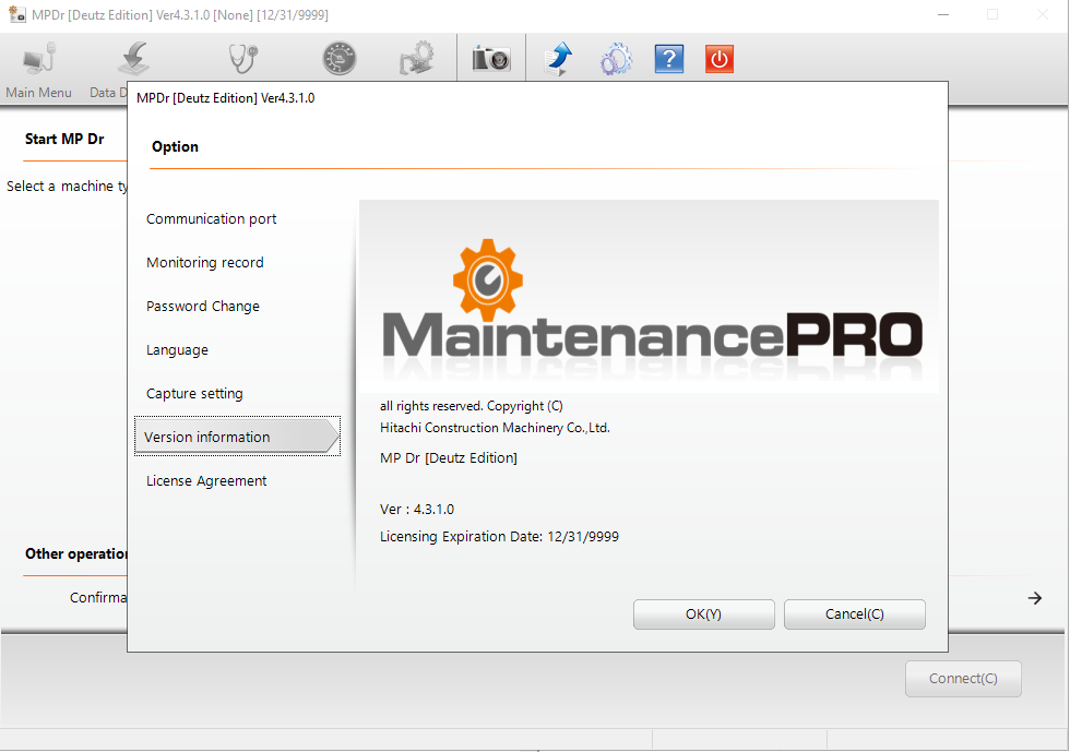 Hitachi MPDr Deutz Edition Ver4.3.1.0 Remote Installation