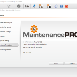 Hitachi MPDr Tier 4 NON Adjustment Function Ver 4.4.0.0 2