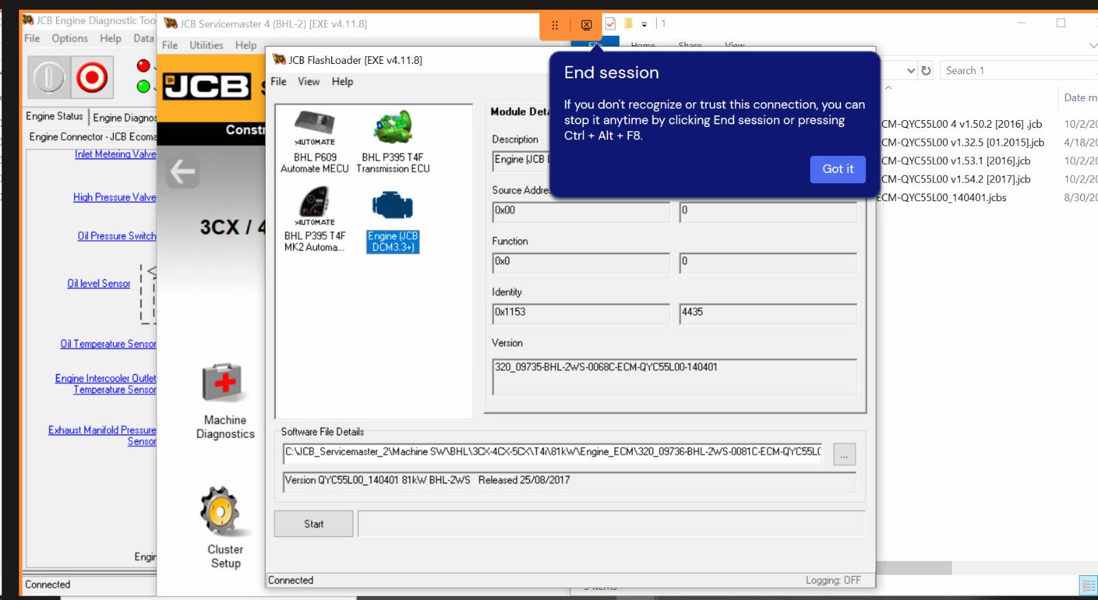 How To Fix Error JCB Servicemaster ECU Controller Flash (3)