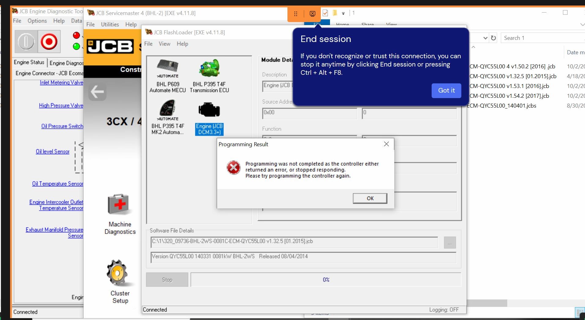 How To Fix Error JCB Servicemaster ECU Controller Flash (5)