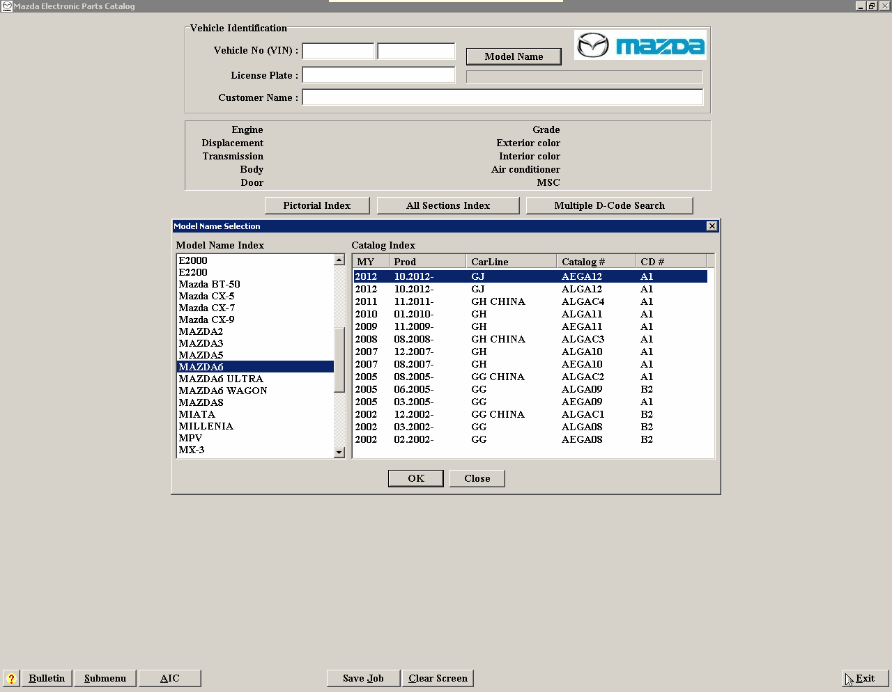 How To Fix Error Mazda Spare Parts Program Asia LHD EPC 07.2022 (1)