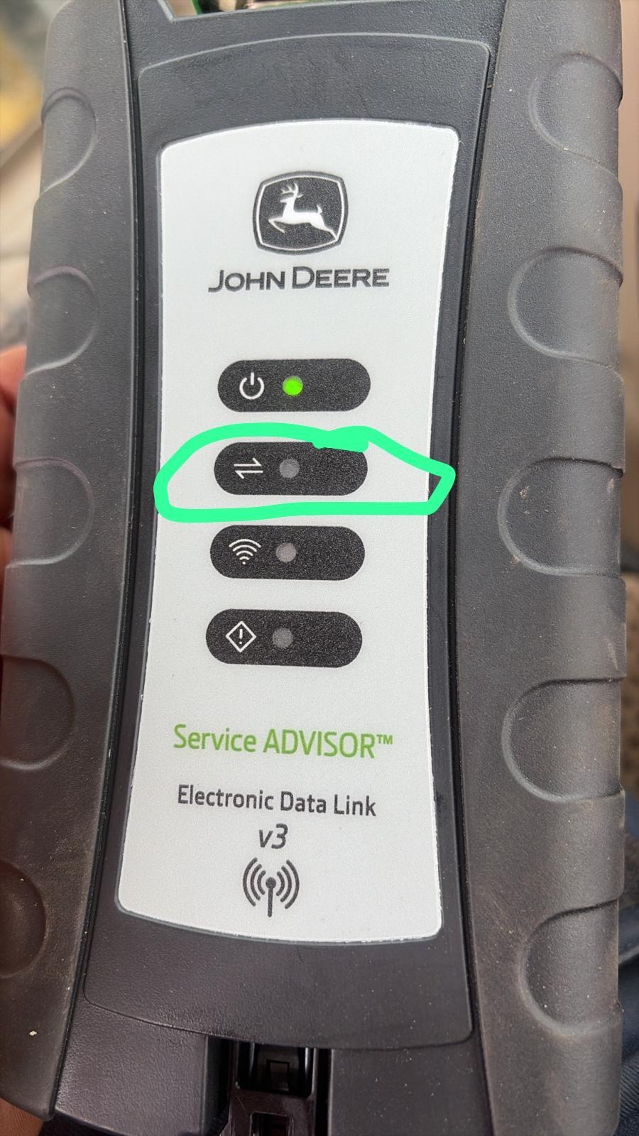 How to Connect John Deere machine EDL3 Adapter + John Deere Service Advisor (1)