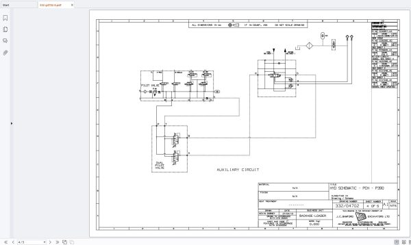 JCB Backhoe Loader 4CX Tier 2 Electrical and Hydraulic Schematics (1)