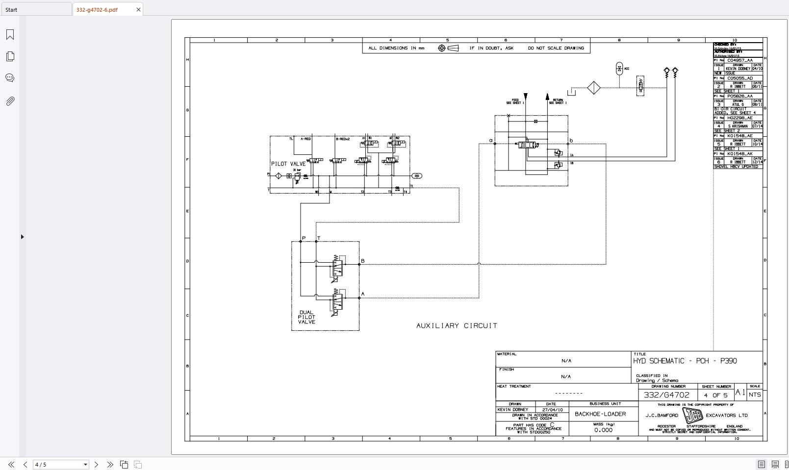 JCB Backhoe Loader 4CX Tier 2 Electrical and Hydraulic Schematics (1)