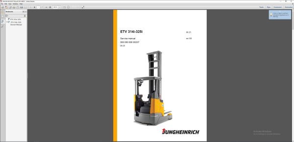 JUNGHEINRICH JETI ForkLift SH v4.37.18 EN18 08.2025 Service Information 5