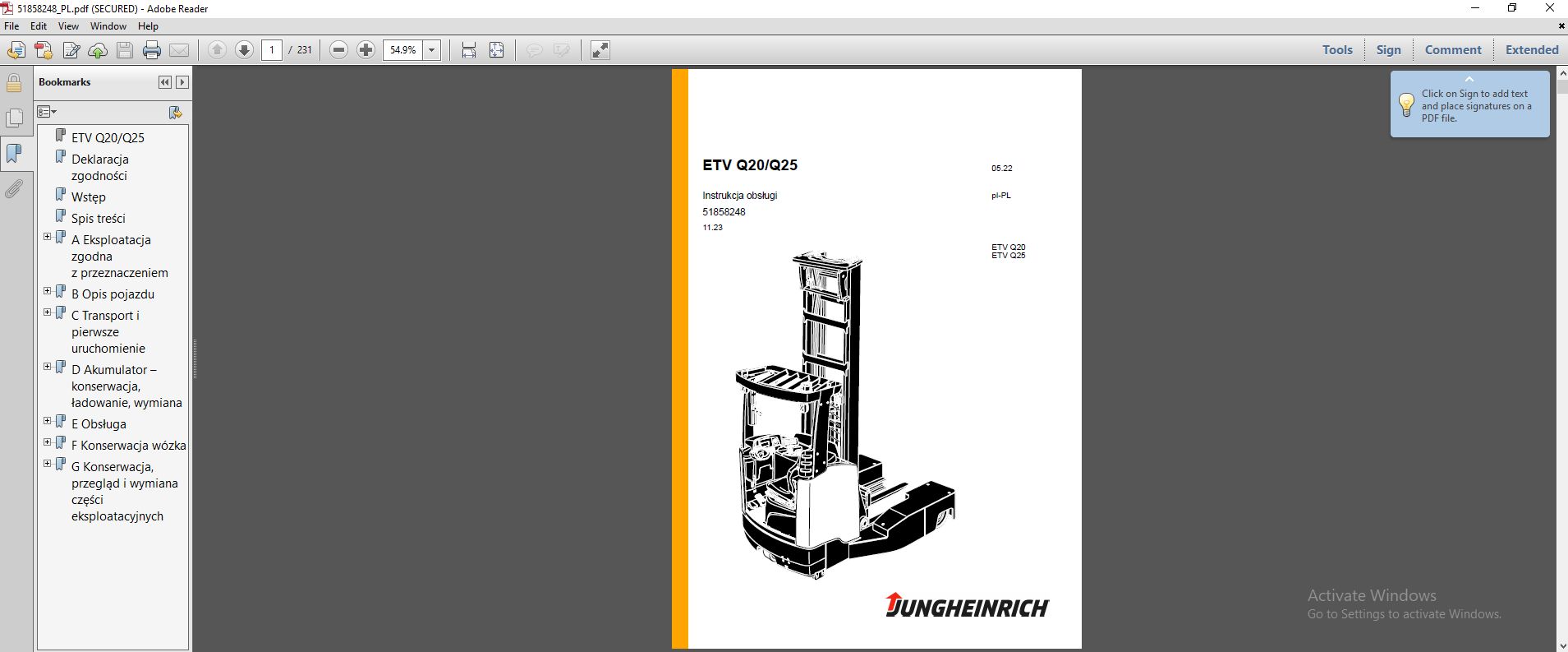 JUNGHEINRICH JETI SH v4.37 PL18 08.2025 Service Schematic Manual Program 4