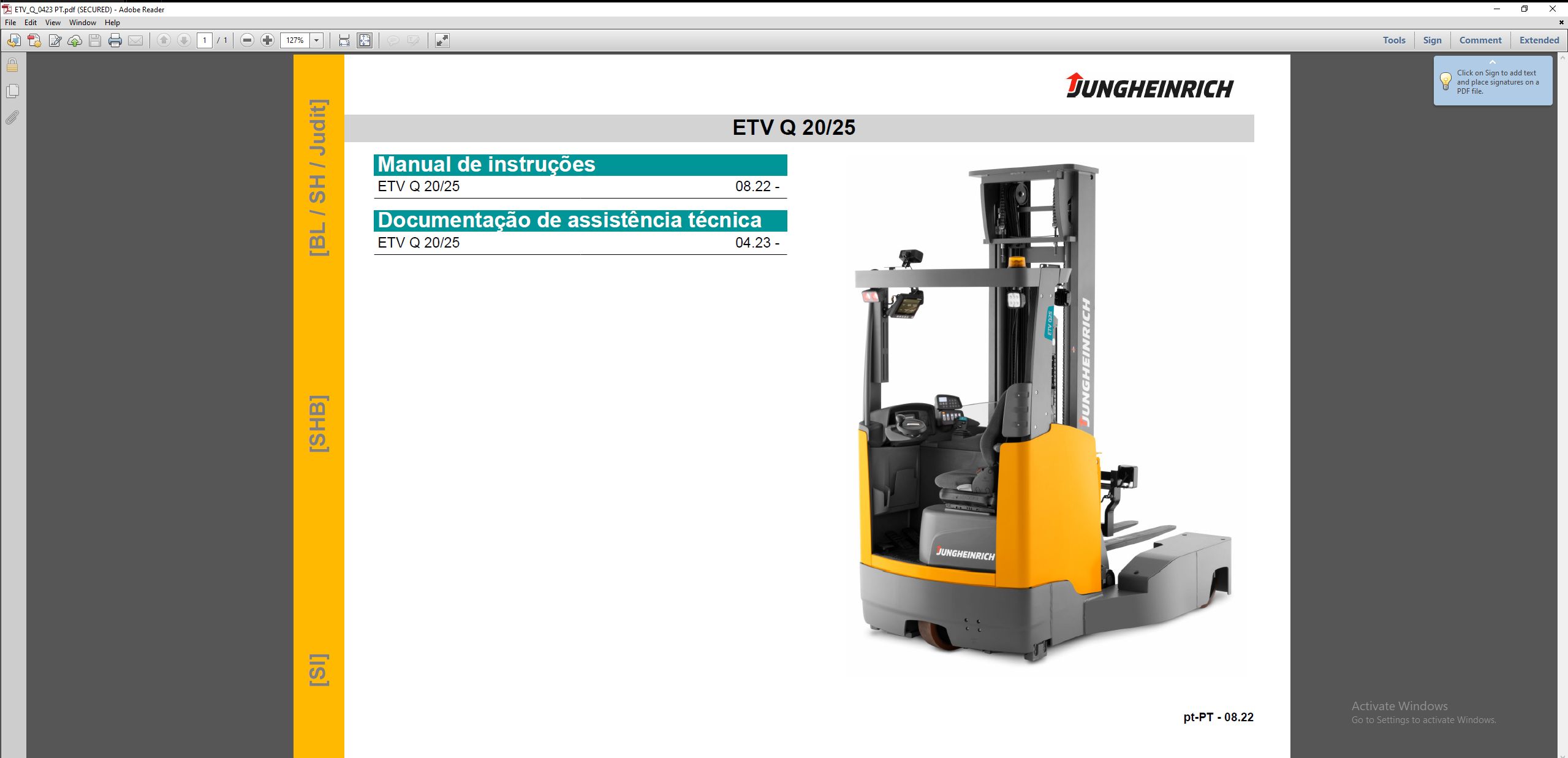 JUNGHEINRICH JETI SH v4.37 PT18 08.2025 Service Schematic Manual Program 3