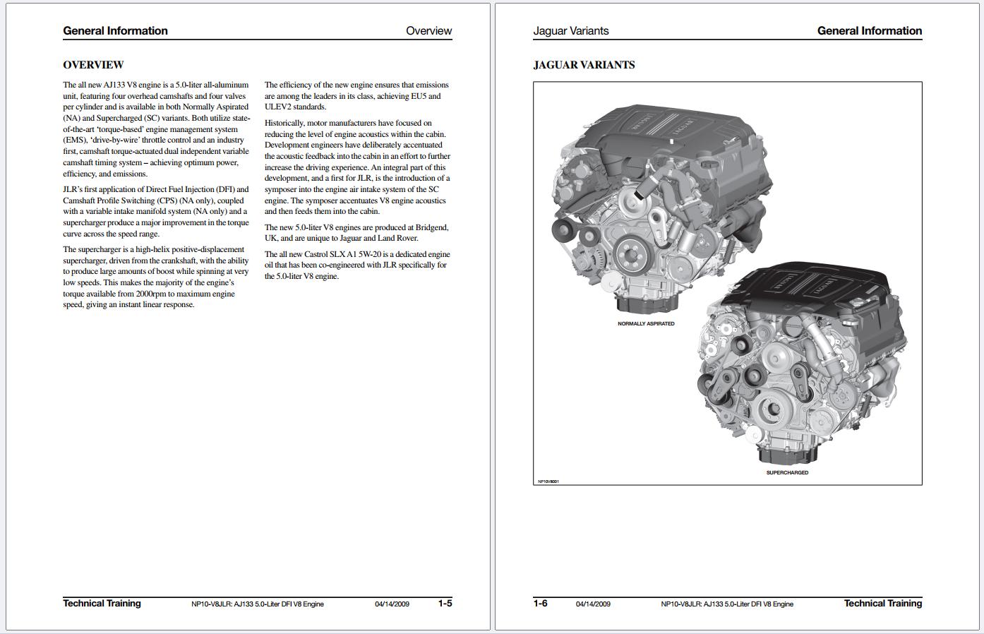 Jaguar NP10 V8JLR AJ133 5.0 Liter DFI V8 Engine Technical Training (2)