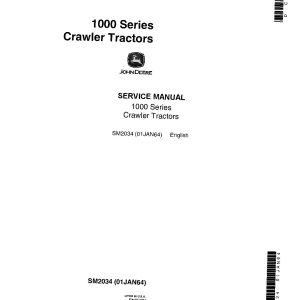 John Deere 1010 Crawler Tractors Service Manual SM2034 (1)