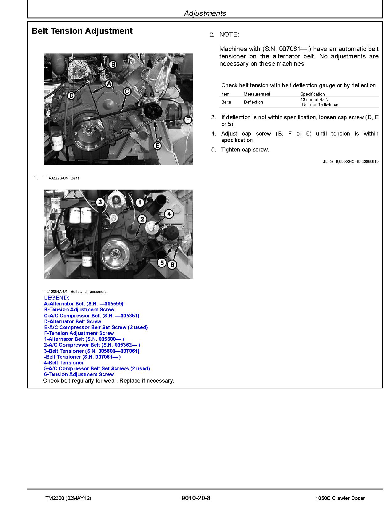 John Deere 1050C Crawler Dozers Operation Test Manual TM2300 (3)