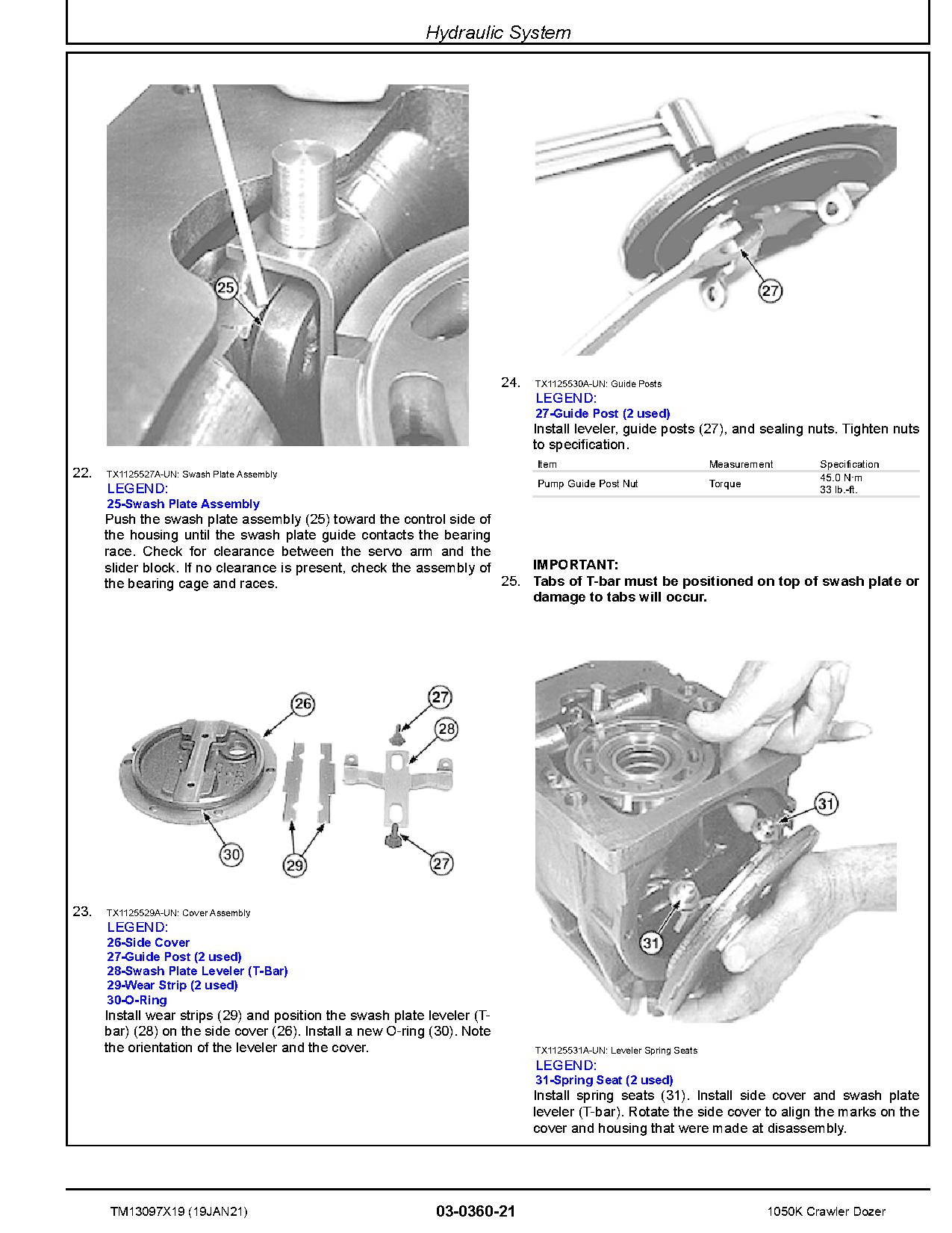 John Deere 1050K Crawler Dozers Repair Manual TM13097X19 (2)