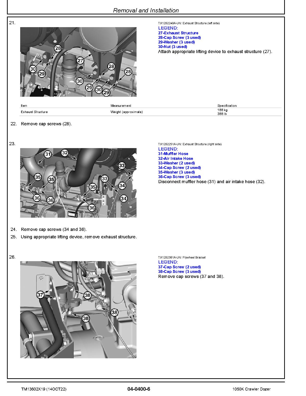 John Deere 1050K Crawler Dozers Repair Manual TM13602X19 (2)