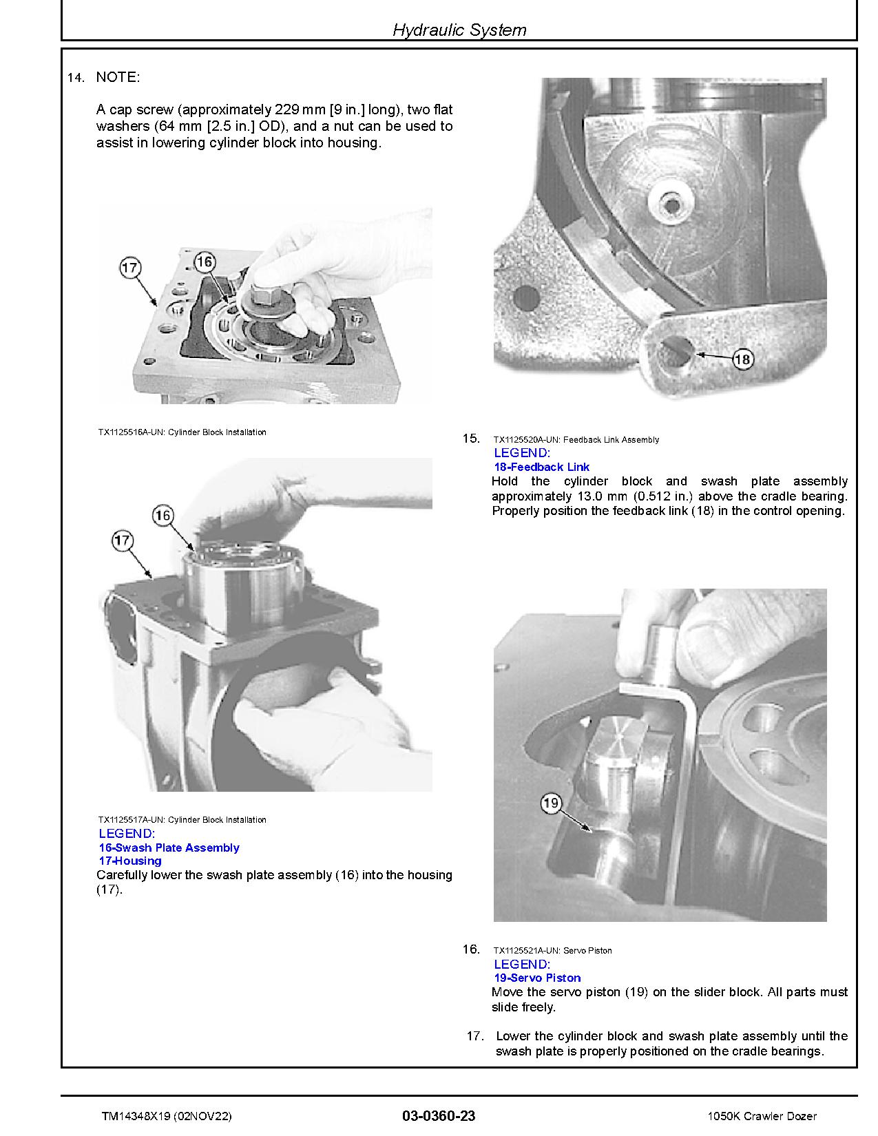 John Deere 1050K Crawler Dozers Repair Manual TM14348X19 (2)