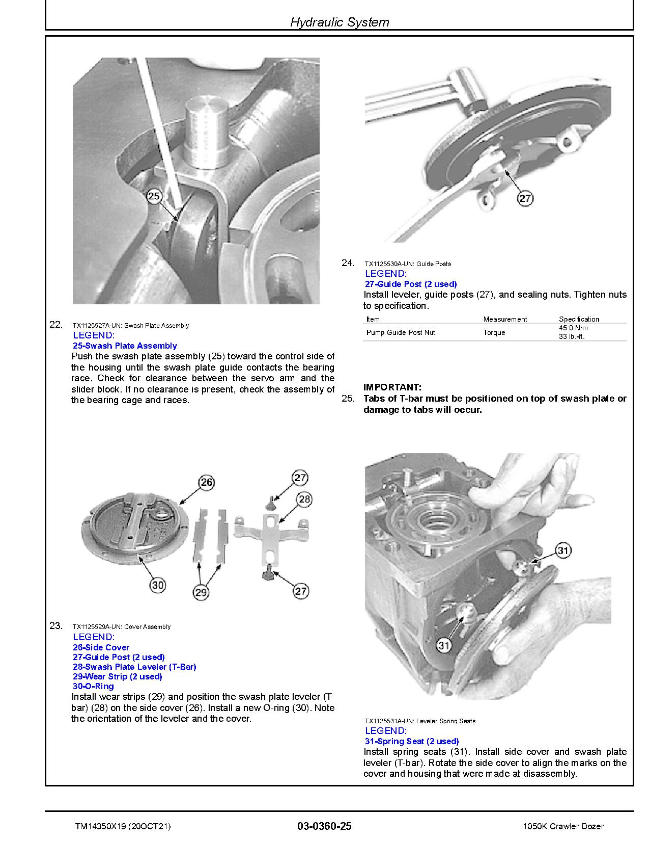 John Deere 1050K Crawler Dozers Repair Manual TM14350X19 (2)