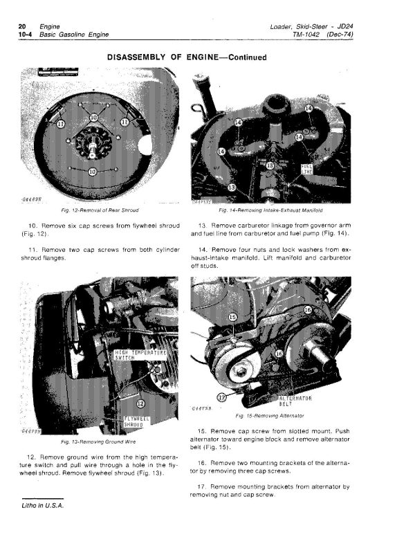 John Deere 24 JD24 Skid Steer Loaders Technical Manual TM1042 (2)