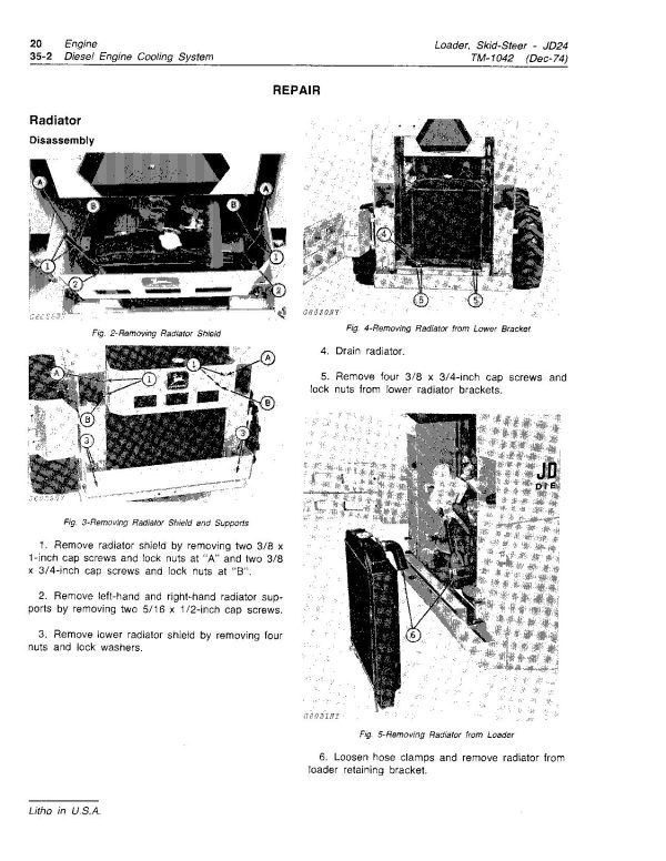 John Deere 24 JD24 Skid Steer Loaders Technical Manual TM1042 (3)