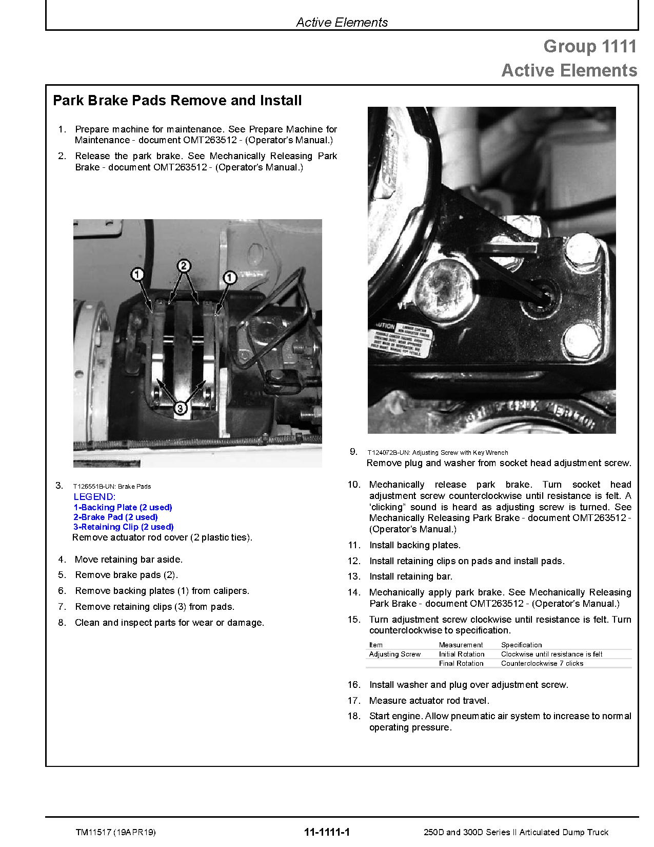 John Deere 250D 300D Articulated Dump Trucks Repair Manual TM11517 (4)