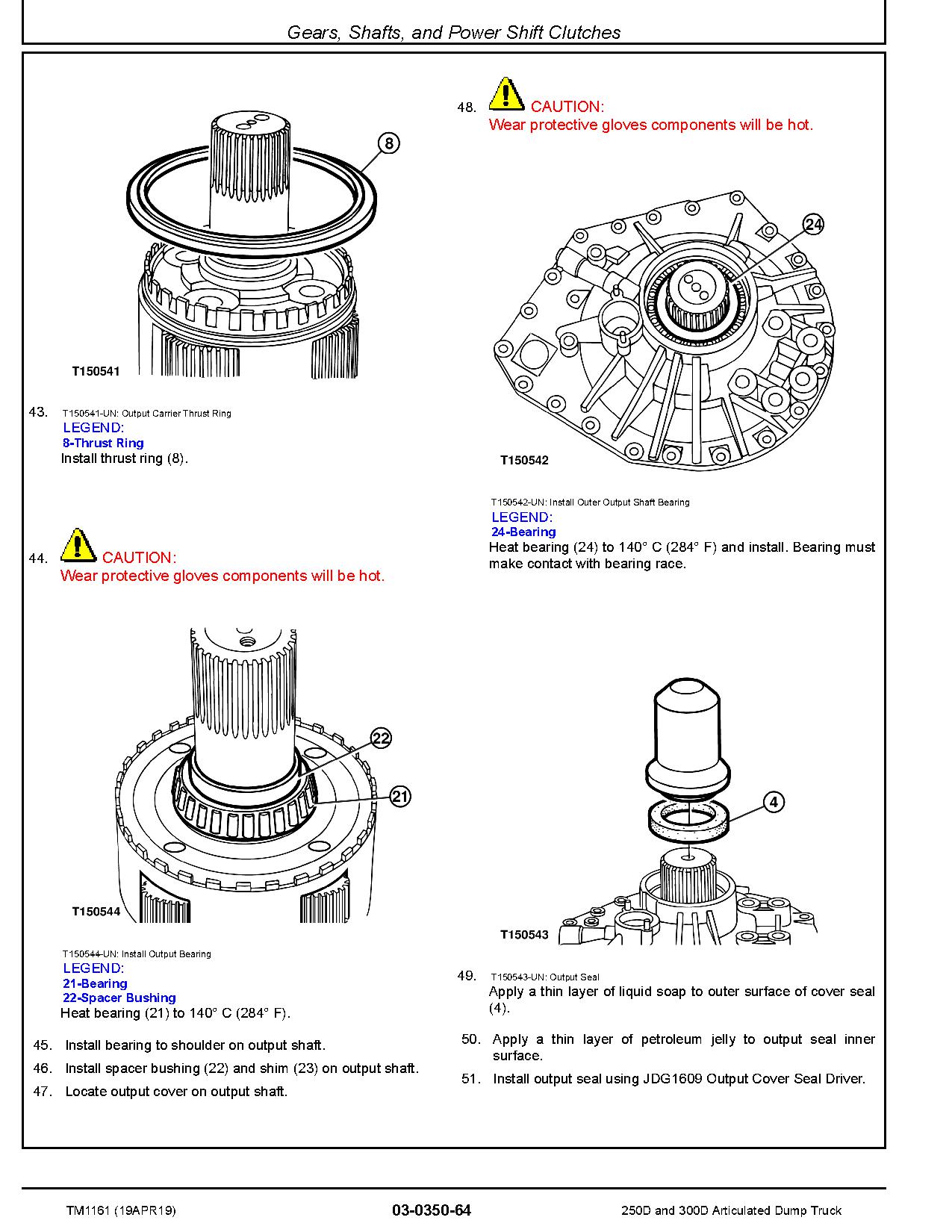 John Deere 250D 300D Articulated Dump Trucks Repair Manual TM1161 (3)