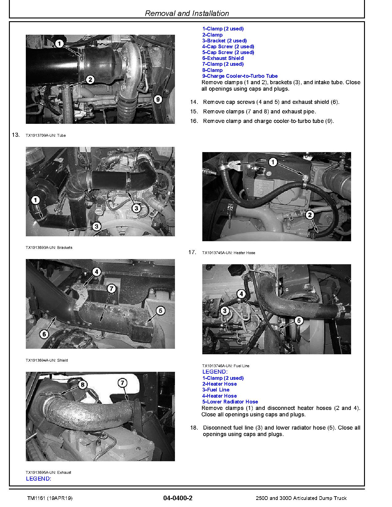 John Deere 250D 300D Articulated Dump Trucks Repair Manual TM1161 (4)
