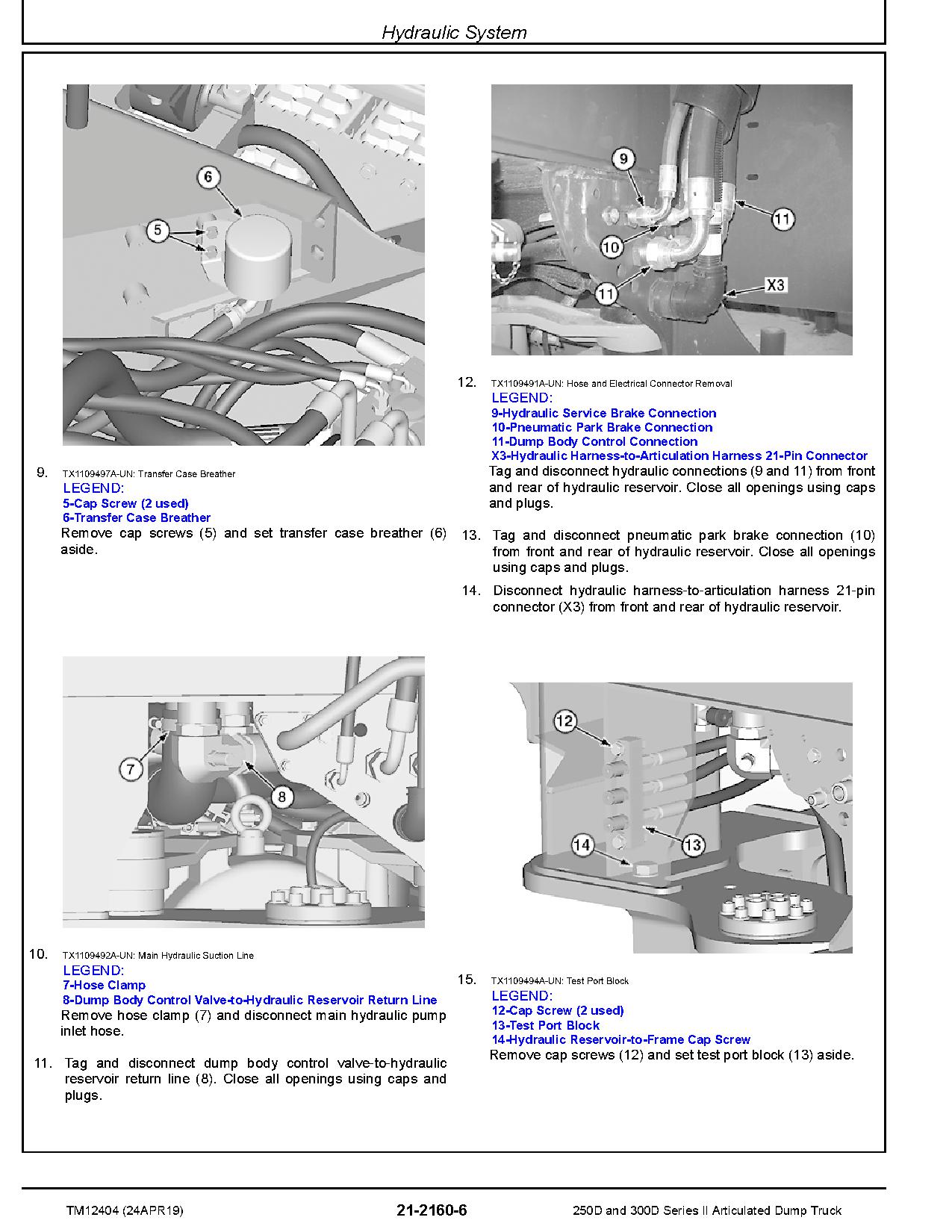 John Deere 250D 300D Articulated Dump Trucks Repair Manual TM12404 (4)