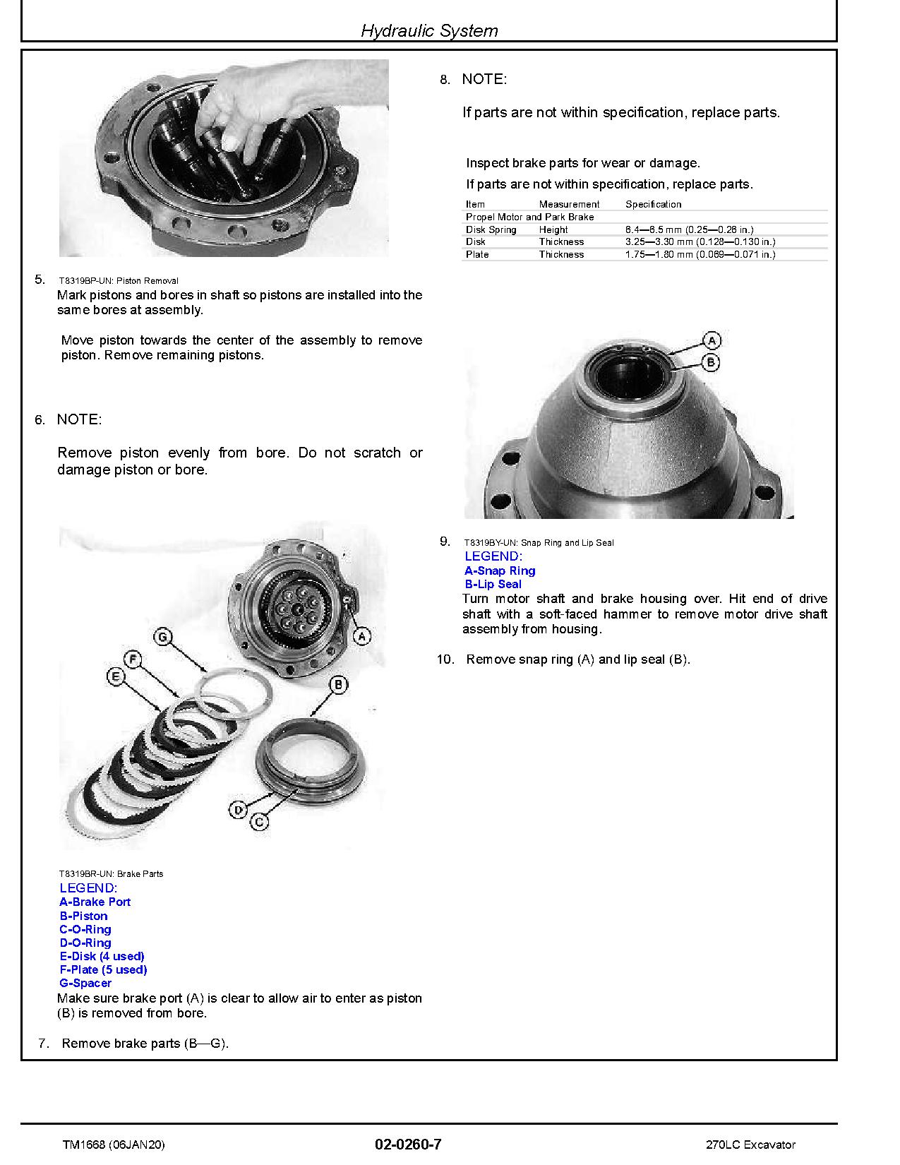 John Deere 270LC Crawler Excavators Repair Manual TM1668 (2)