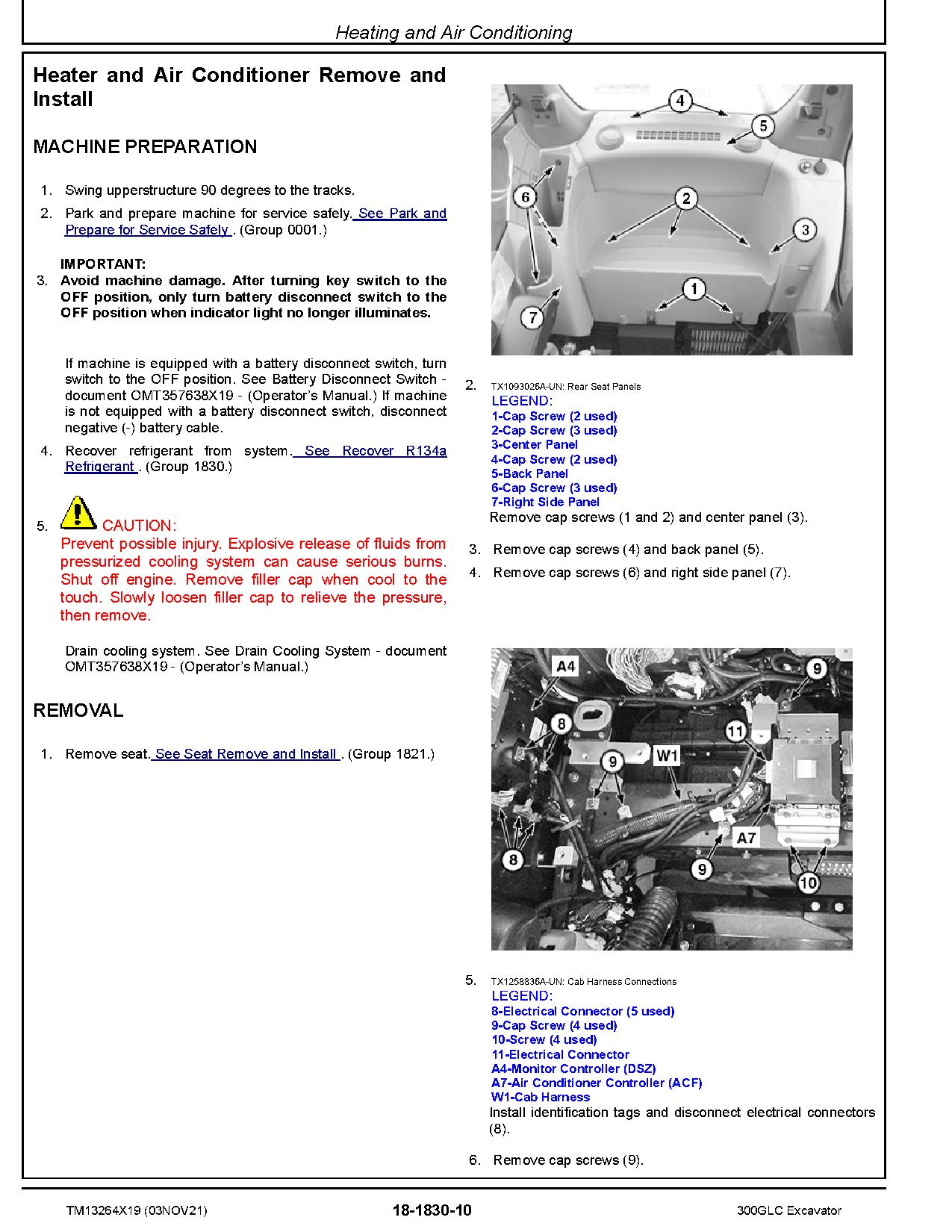 John Deere 300GLC Crawler Excavators Repair Manual TM13264X19 (2)