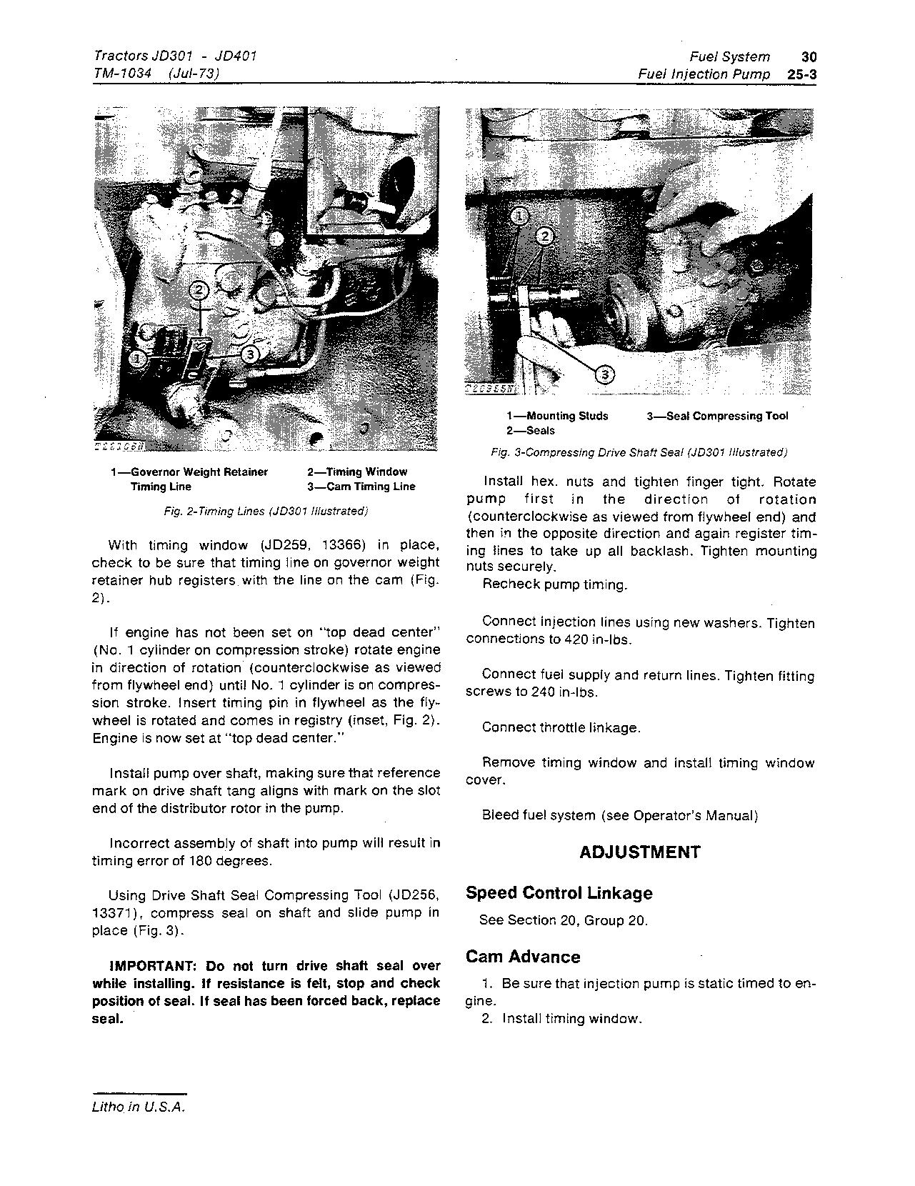 John Deere 301 401 Tractor Loaders Technical Manual TM1034 (3)