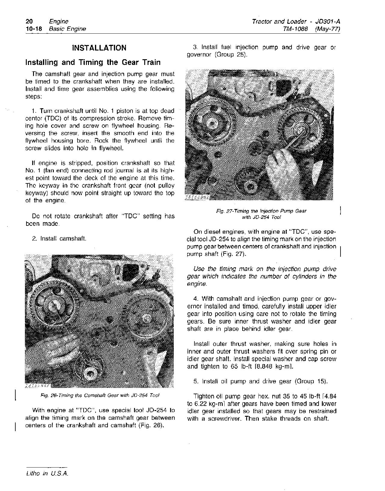 John Deere 301A JD301A Tractor Loaders Technical Manual TM1088 (3)